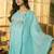 Floral Yoke Design Thread Work  Cotton A-Line Kurta With Trousers & Dupatta