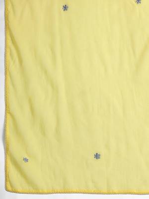 Floral Embroidered Thread Work Pure Cotton Kurta with Trousers & With Dupatta 4