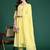 Floral Embroidered Thread Work Pure Cotton Kurta with Trousers & With Dupatta