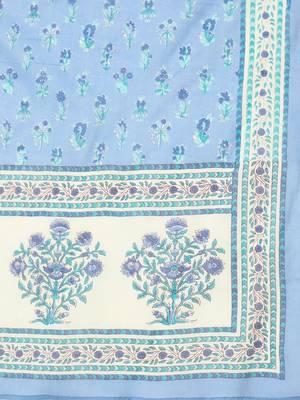 Women Floral Printed Regular Pure Cotton Kurta with Trousers & With Dupatta 4