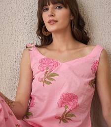 Women Floral Printed Regular  Cotton Kurta with Trousers