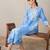 Floral Printed V-Neck  Cotton Straight Kurta With Trousers