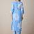 Floral Printed V-Neck  Cotton Straight Kurta With Trousers