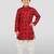 Boys' red kurta and patiala set