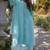 Floral Embroidered V Neck  Cotton Kurta With Trousers & Dupatta