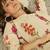 Women Floral Printed Regular Thread Work Kurta with Palazzos