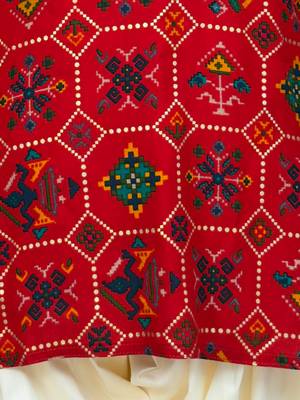 Boys' red kurta and patiala set 5