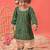 Sishu girls' green kurta and patiala set