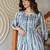 Floral Printed Round Neck A-Line Pure Cotton Kurta With Trousers