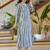 Floral Printed Round Neck A-Line Pure Cotton Kurta With Trousers