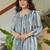 Floral Printed Round Neck A-Line Pure Cotton Kurta With Trousers