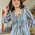 Floral Printed Round Neck A-Line Pure Cotton Kurta With Trousers