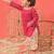 Sishu girls' pink kurta and patiala set