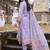 Women Floral Printed Regular Thread Work Linen Kurta with Trousers & With Dupatta