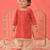 Sishu girls' red kurta and patiala set