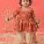 Sishu girls' red kurta and dhoti set