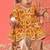 Sishu girls' yellow kurta and dhoti set