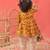 Sishu girls' yellow kurta and dhoti set