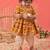 Sishu girls' yellow kurta and dhoti set