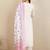 Floral Embroidered Thread Work  Cotton Straight Kurta With Trousers & Dupatta