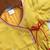 Girls' yellow and cream dhoti kurta set