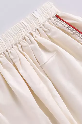 Girls' yellow and cream dhoti kurta set