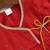 Girls' red and cream dhoti kurta set