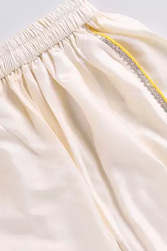 Girls' red and cream dhoti kurta set
