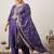 Plus Size Embroidered Regular Kurta with Trousers & With Dupatta