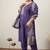 Plus Size Embroidered Regular Kurta with Trousers & With Dupatta