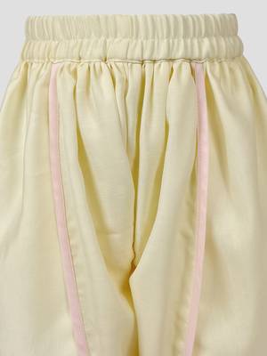 Cotton blend kurta dhoti set for girls | cream yellow | embroidered | festive wear 5
