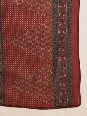 Women Ethnic Motifs Printed Regular  Cotton Kurta with Trousers & With Dupatta 5