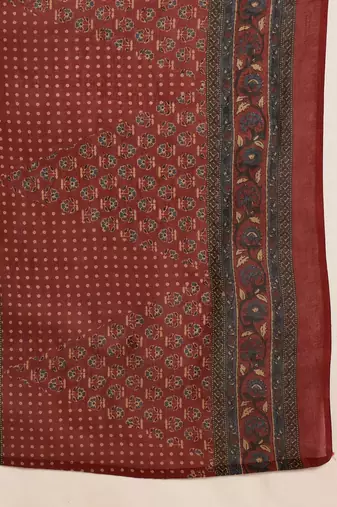 Women Ethnic Motifs Printed Regular Pure Cotton Kurta with Trousers & With Dupatta