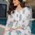 Floral Printed Round Neck Panelled A-Line  Cotton Kurta With Trousers
