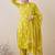 Floral Printed Notch Neck Sequinned  Cotton Kurta & Trousers & Dupatta