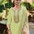 Floral Embroidered  Cotton Straight Kurta With Trousers & Dupatta