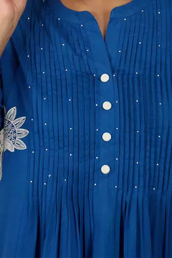 Women Ethnic Motifs Printed Cotton A-Line Kurta with Trousers