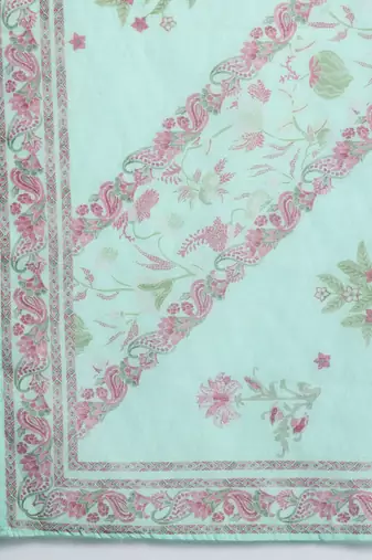 Floral Printed Regular Kurta with Trousers & Dupatta