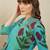 Floral Printed  Cotton A Line Kurta With Trousers
