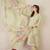 Women Floral Embroidered Thread Work  Cotton Kurta with Trousers & Dupatta