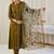 Embroidered Regular Thread Work Kurta With Trousers & Dupatta