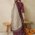 Floral Printed V Neck  Cotton Kurta With Salwar & Dupatta