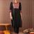 Women Ethnic Motifs Black Printed  Cotton Kurta with Trousers & Dupatta