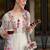 Floral Embroidered Thread Work A-Line Kurta With Trousers & Dupatta
