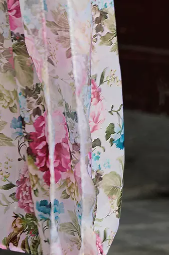 Floral Embroidered Thread Work A-Line Kurta With Trousers & Dupatta