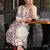 Floral Embroidered Thread Work A-Line Kurta With Trousers & Dupatta