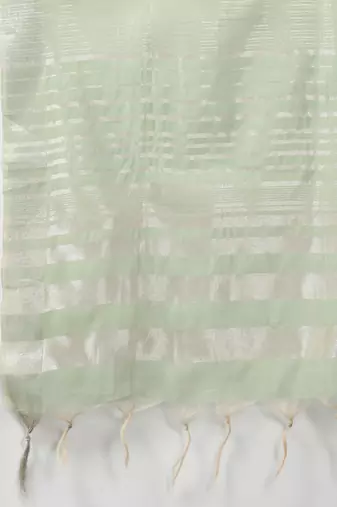 Women Green Yoke Design Regular Republic Day Kurta with Palazzos & Dupatta