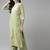 Women Green Yoke Design Regular Republic Day Kurta with Palazzos & Dupatta