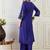 Women Floral Embroidered Regular Thread Work Kurta with Palazzos