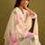 Women Floral Printed Regular Sequinned Linen Kurta with Trousers & With Dupatta